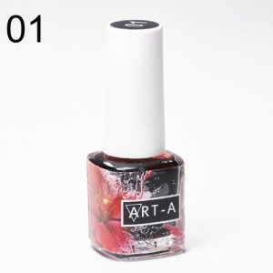 Акварельная капля для дизайна Art-A Аква тон 01 красный, 5 мл.