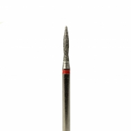Фреза пламя алмазная 1,5 мм с красной насечкой (FR35)