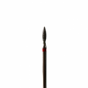 Фреза пламя алмазная 2,1 мм с красной насечкой (FR31)