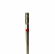 Фреза цилинд алмазная 2,6 мм с красной насечкой (FR211)