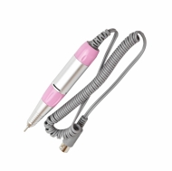 Запасная ручка к аппарату для маникюра, с розовой вставкой.